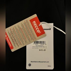 W recon stretch ski shell black XL